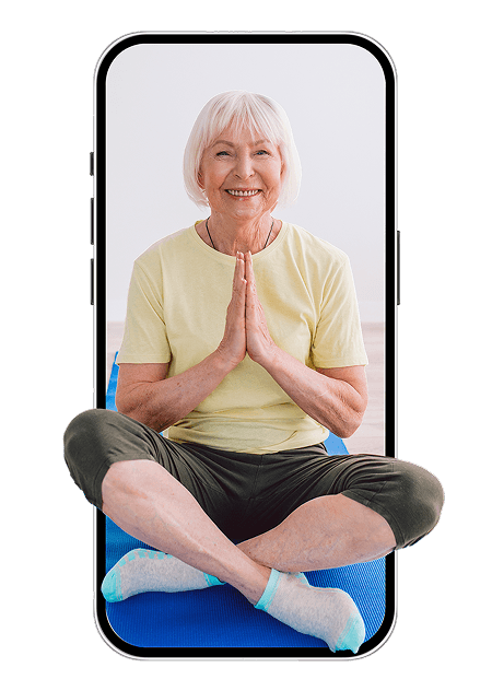 Woman meditating